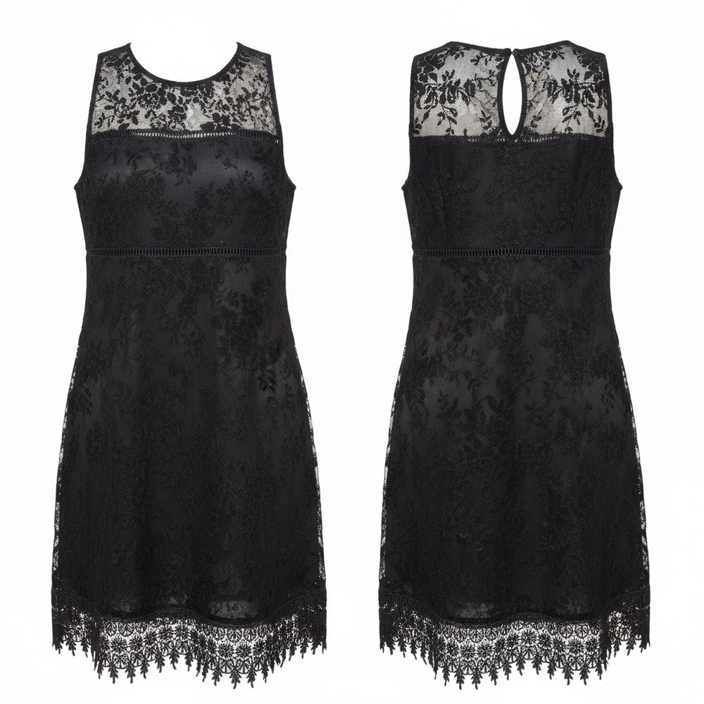 Speechless Dress WMNS Med LBD Black Sheer Velvet Whimsygoth Fairy Semi Formal